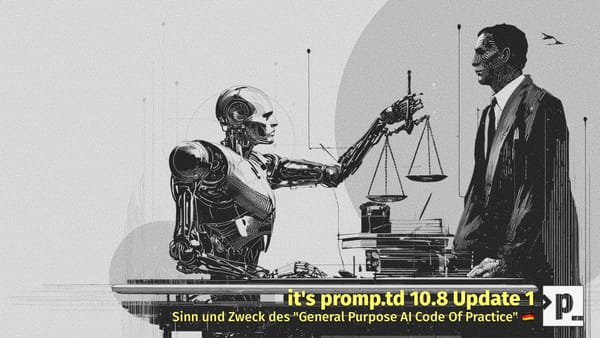 10.8 Update 1 🇩🇪 Sinn und Zweck des "General Purpose AI Code Of Practice"